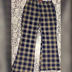 Knit Plaid Pant